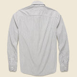 Striped Standard Shirt - Black - Save Khaki - STAG Provisions - Tops - L/S Woven - Stripe