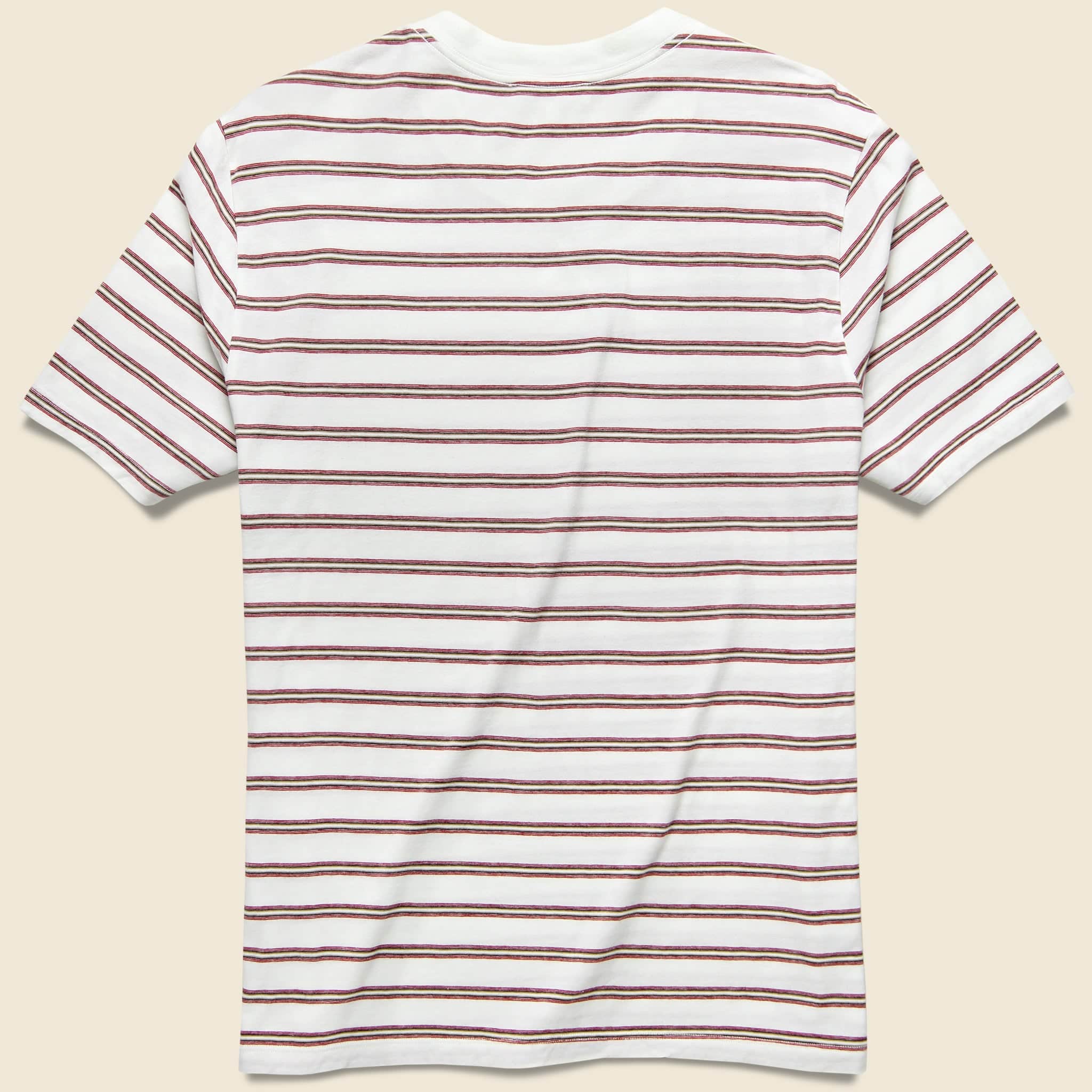 
                          Vintage Striped Relaxed Tee - White - Save Khaki - STAG Provisions - Tops - S/S Tee
                        