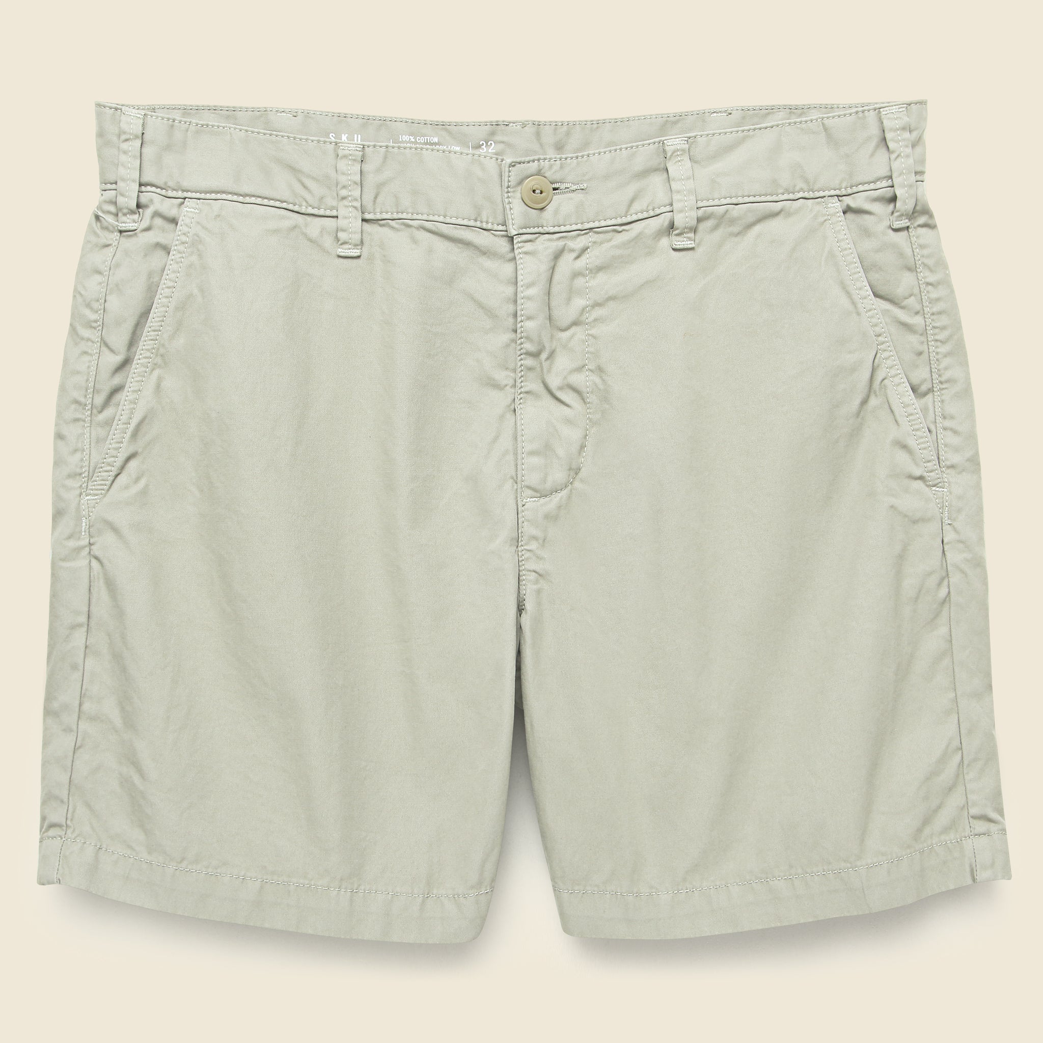 6-inch Twill Bermuda Short - Cement - Save Khaki - STAG Provisions - Shorts - Solid