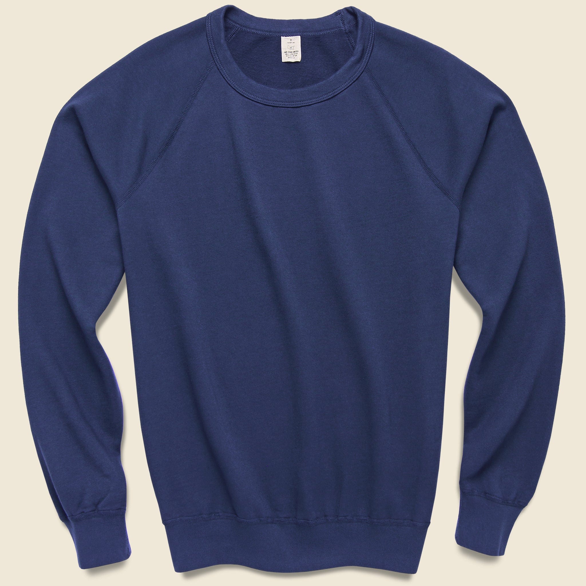 Supima Crew Sweatshirt - Indigo - Save Khaki - STAG Provisions - Tops - Fleece / Sweatshirt