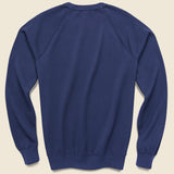 Supima Crew Sweatshirt - Indigo - Save Khaki - STAG Provisions - Tops - Fleece / Sweatshirt