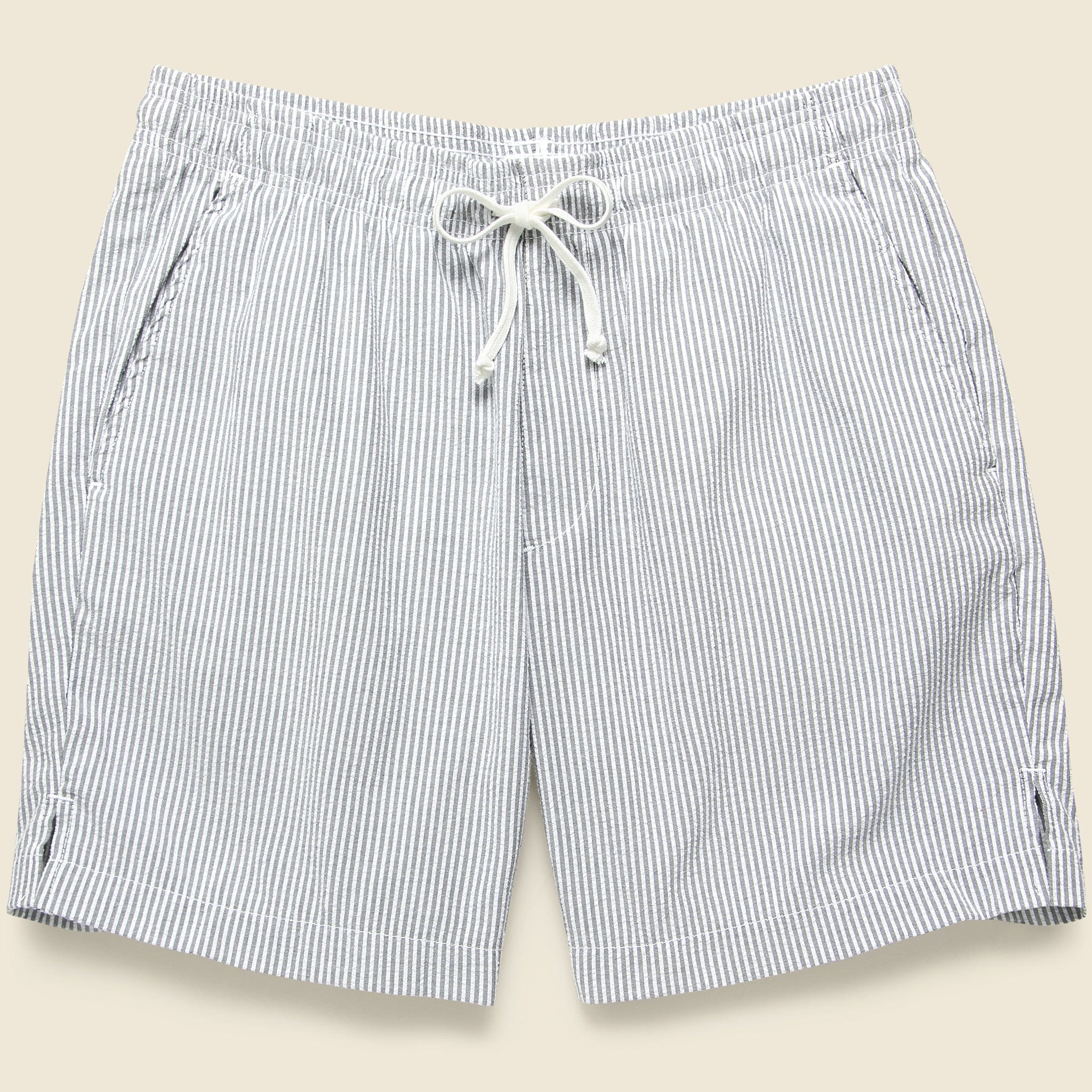 Seersucker Easy Short - Black - Save Khaki - STAG Provisions - Shorts - Lounge