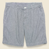 8-inch Twill Bermuda Short - Indigo Ticking Stripe - Save Khaki - STAG Provisions - Shorts - Striped