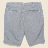8-inch Twill Bermuda Short - Indigo Ticking Stripe - Save Khaki - STAG Provisions - Shorts - Striped
