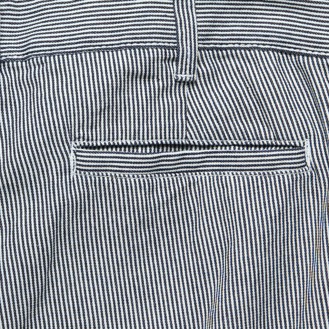 8-inch Twill Bermuda Short - Indigo Ticking Stripe - Save Khaki - STAG Provisions - Shorts - Striped