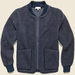 Berber Bomber Jacket - Marine Heather - Save Khaki - STAG Provisions - Outerwear - Coat / Jacket