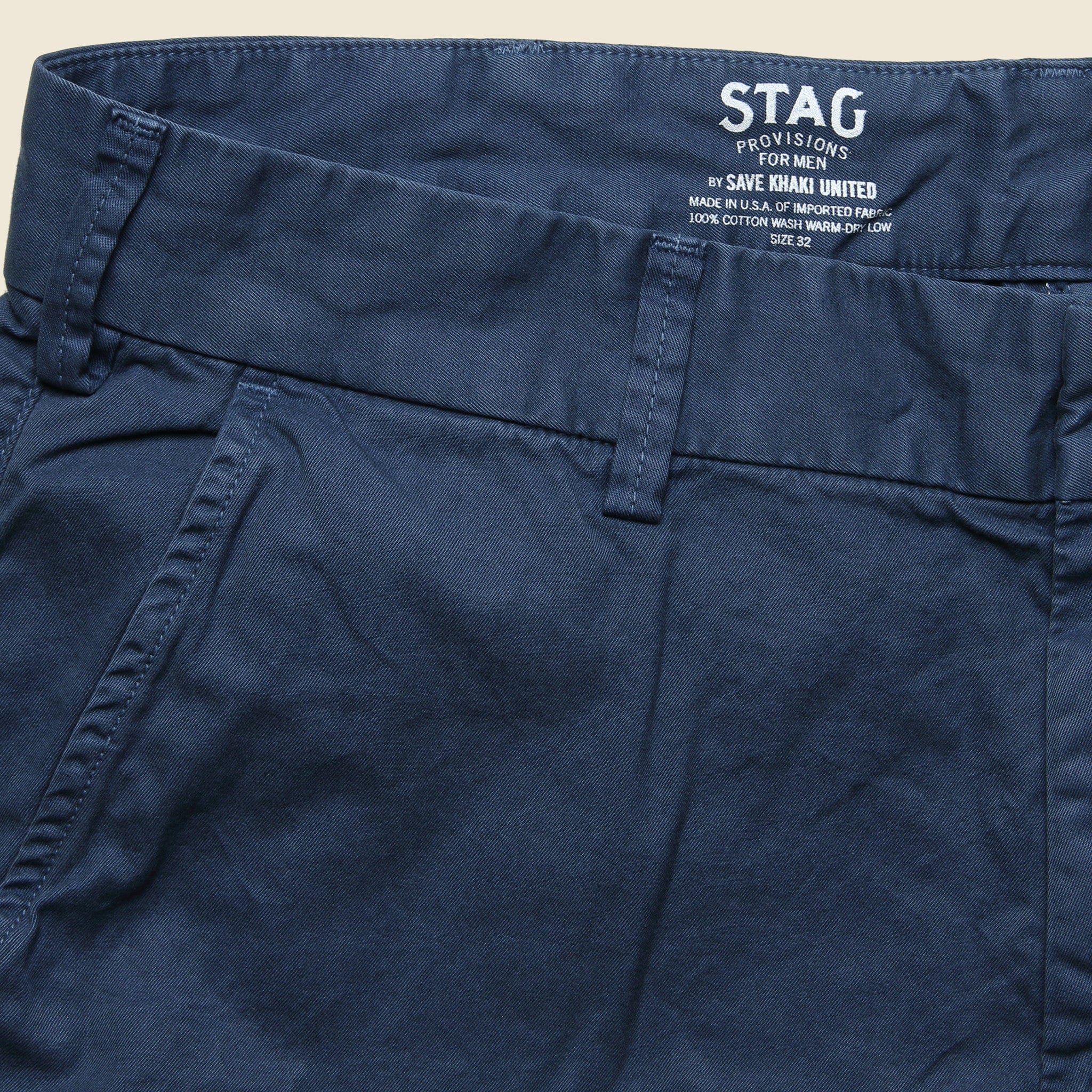 Twill Bermuda Short - Blue - Save Khaki - STAG Provisions - Shorts - Solid