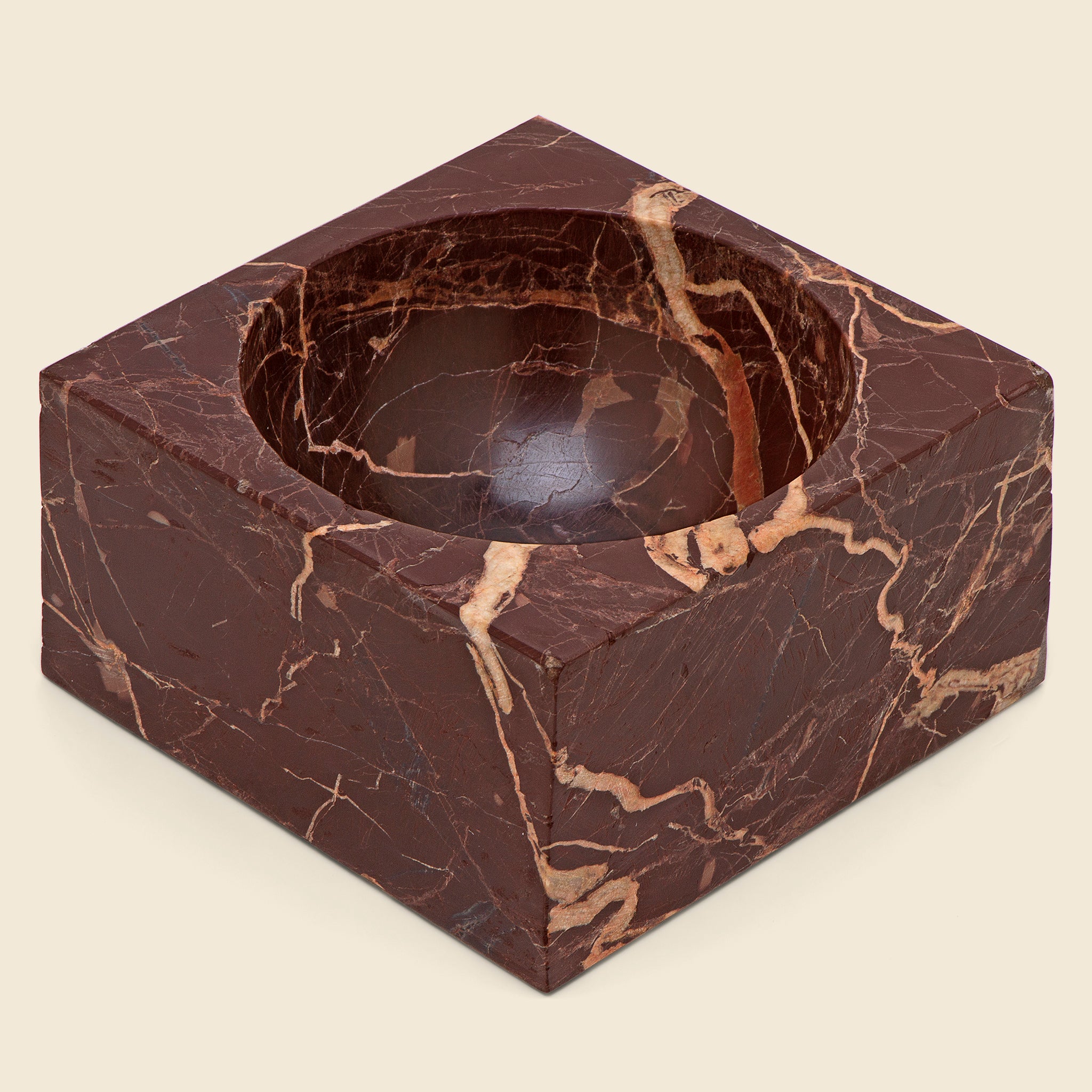 Red Marble Modernist Bowl - Home - STAG Provisions - Home - Art & Accessories - Vessel