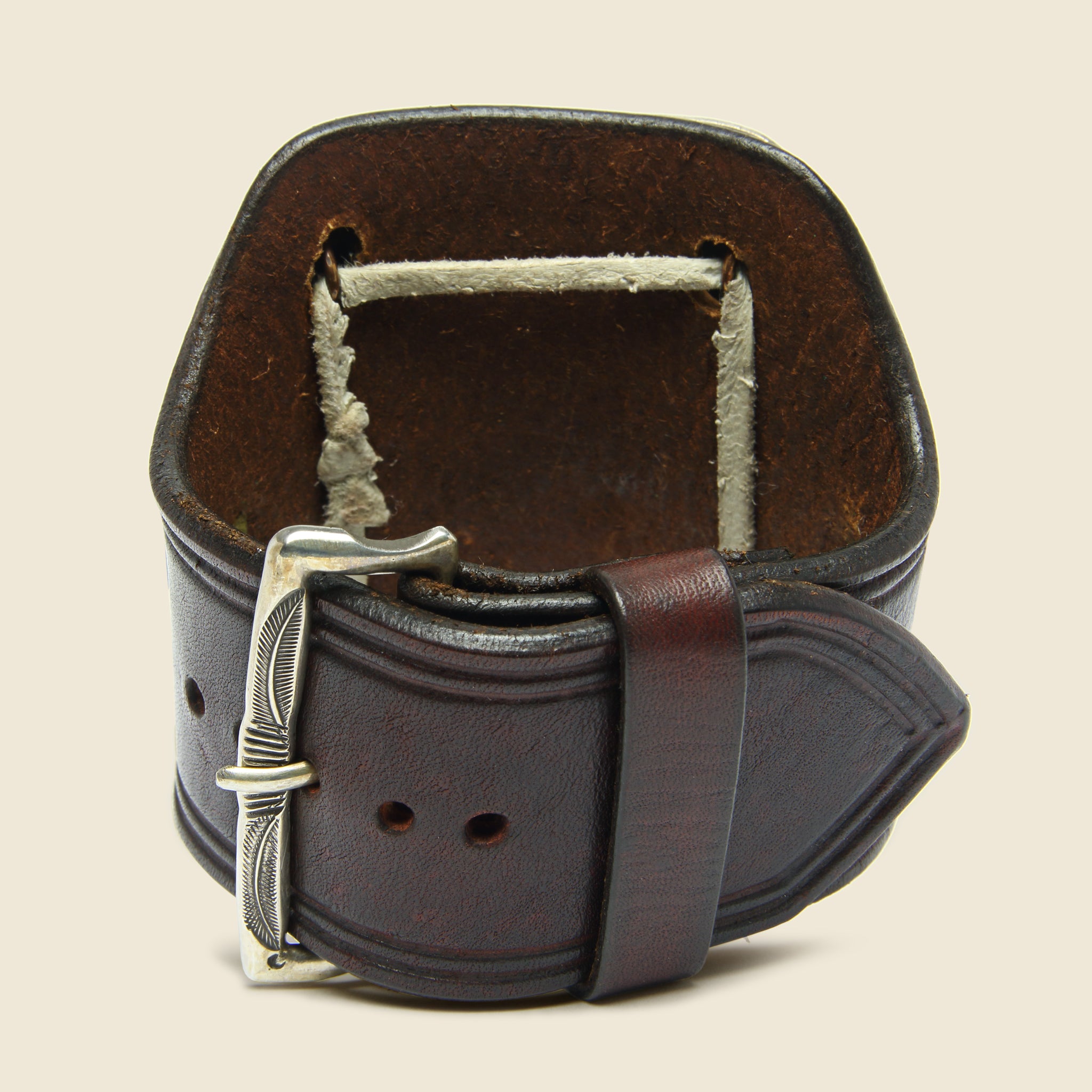 Rope Frame & Leaf Stamped Ketoh - Leather/Sterling/Turquoise - Smith Bros. Trading Co. - STAG Provisions - One & Done - Accessories & Jewelry