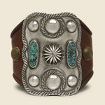 Large Rope Border & Spiderweb Ketoh - Sterling/Turquoise - Smith Bros. Trading Co. - STAG Provisions - One & Done - Accessories & Jewelry