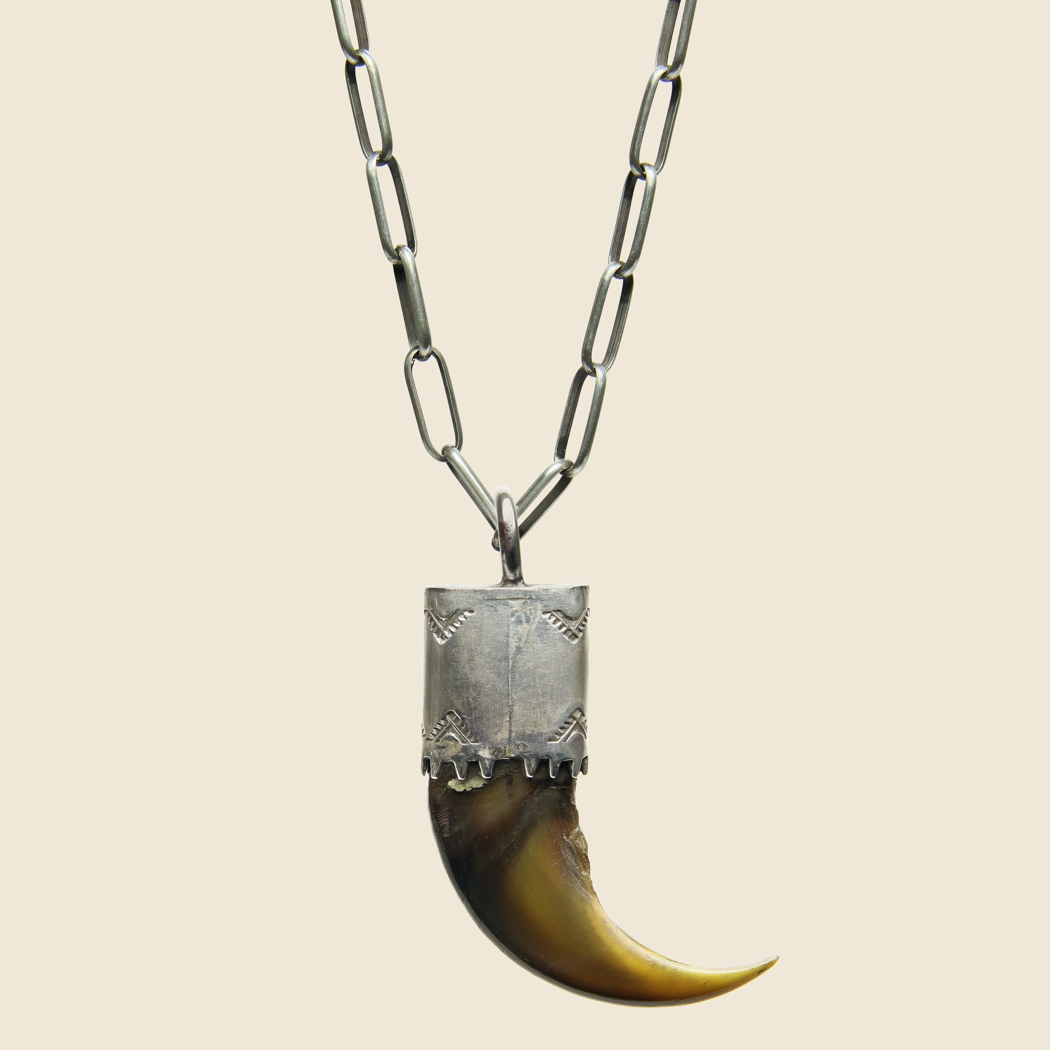 
                          Capped Bear Claw Pendant Necklace - Sterling - Smith Bros. Trading Co. - STAG Provisions - One &amp; Done - Accessories &amp; Jewelry
                        