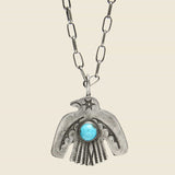 Thunderbird Pendant Necklace - Sterling/Turquoise - Smith Bros. Trading Co. - STAG Provisions - One & Done - Accessories & Jewelry