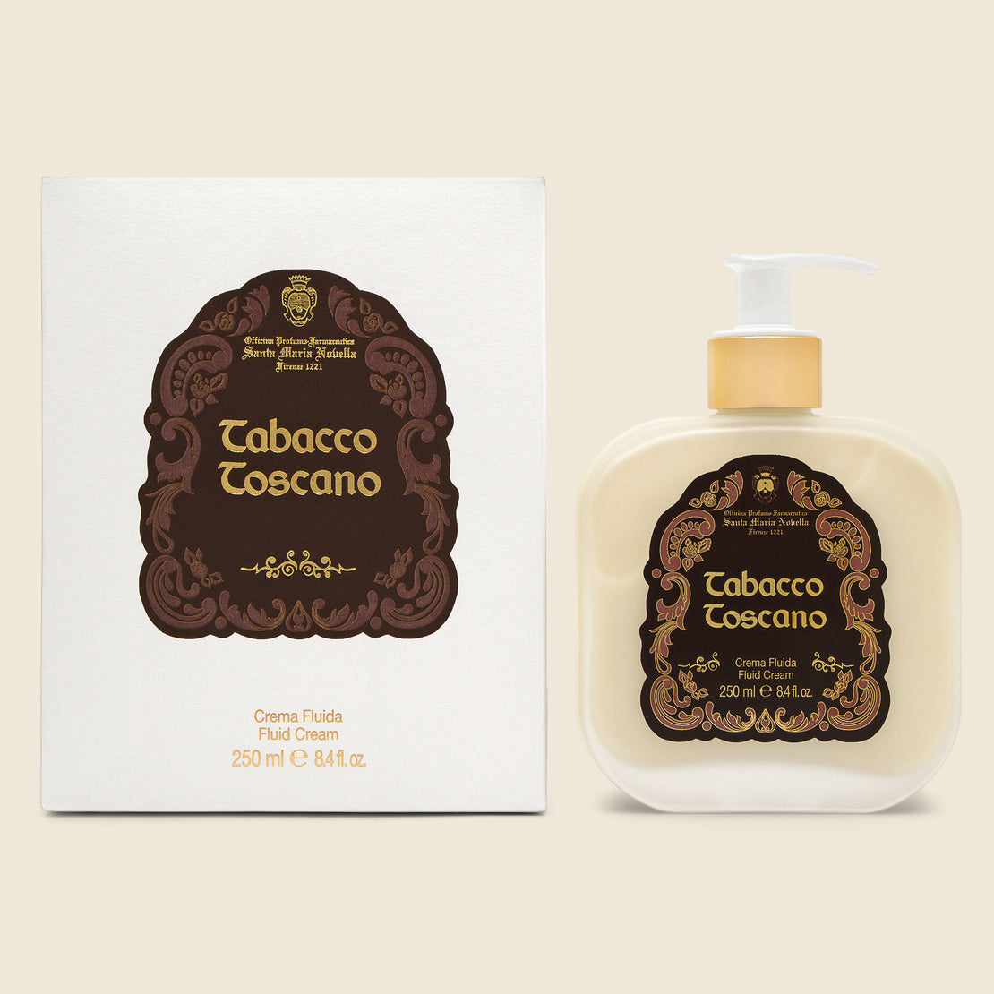 Santa Maria Novella Body Cream - Tabacco Toscano, 250ml