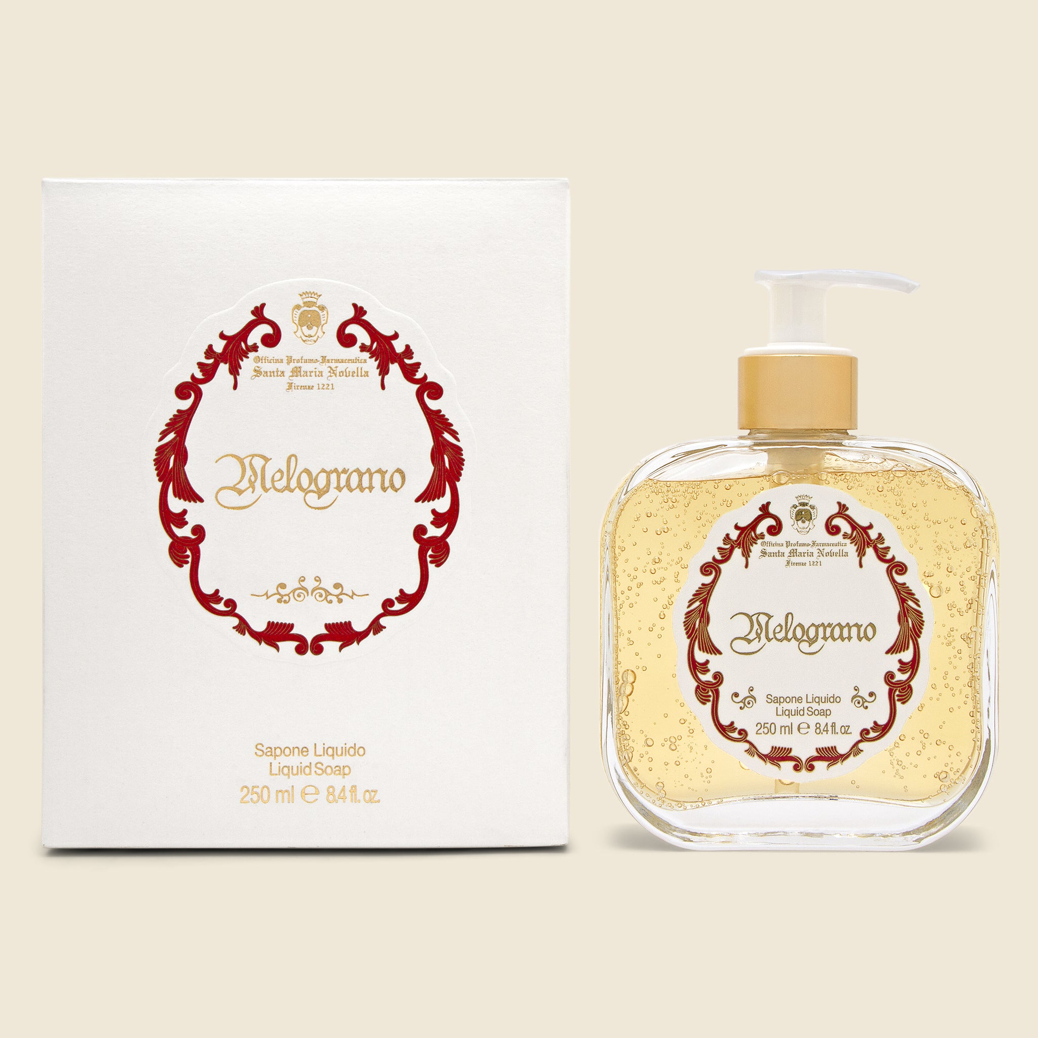 Body Soap - Pomegranate, 250ml - Santa Maria Novella - STAG Provisions - Home - Chemist - Skin Care
