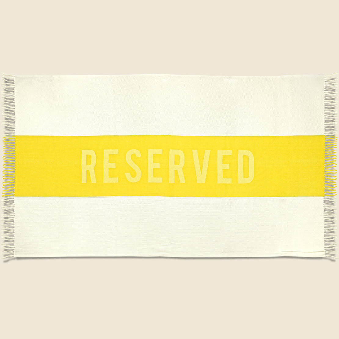 SIR/MADAM Reserved Towel - Yellow