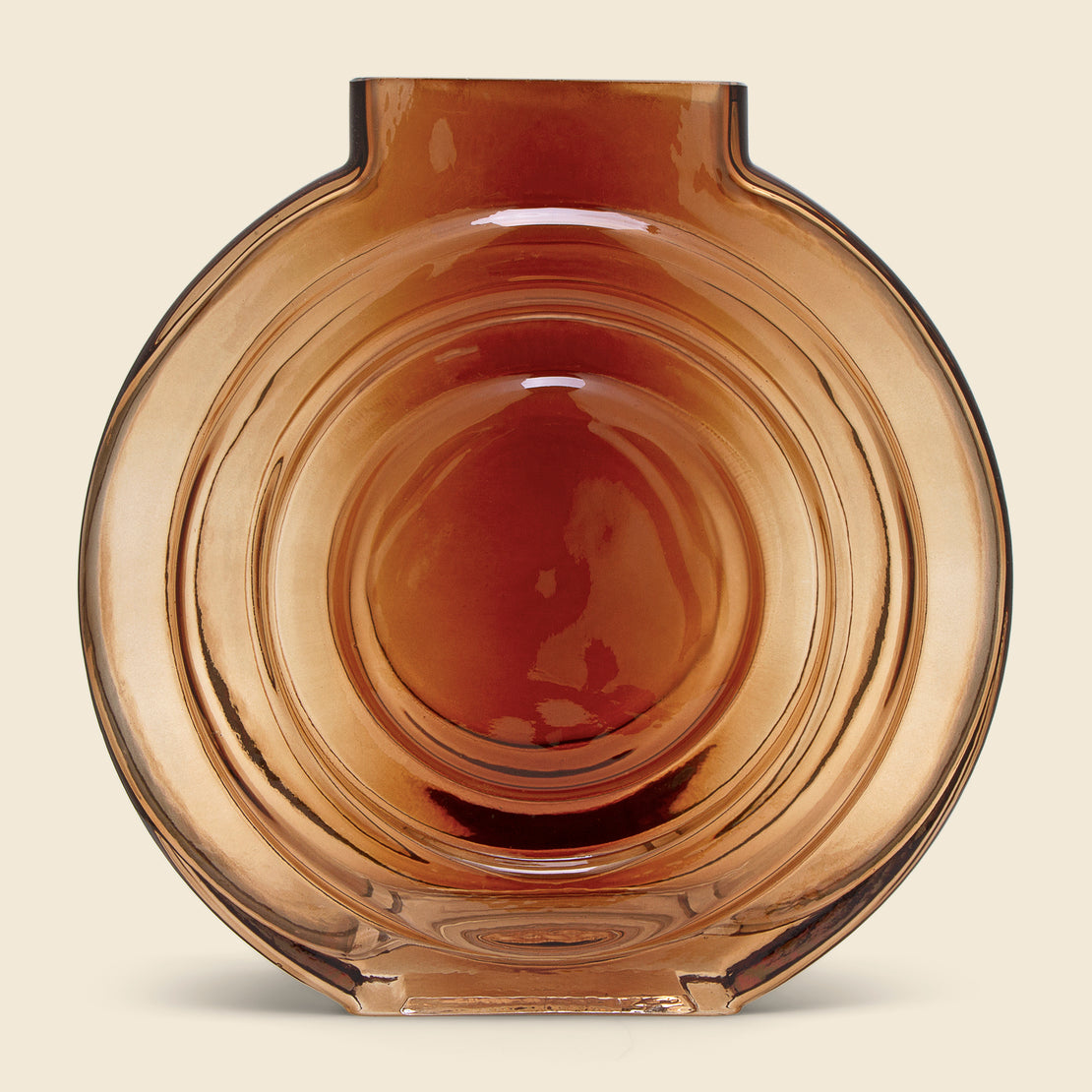 Home Retro Vase - Amber