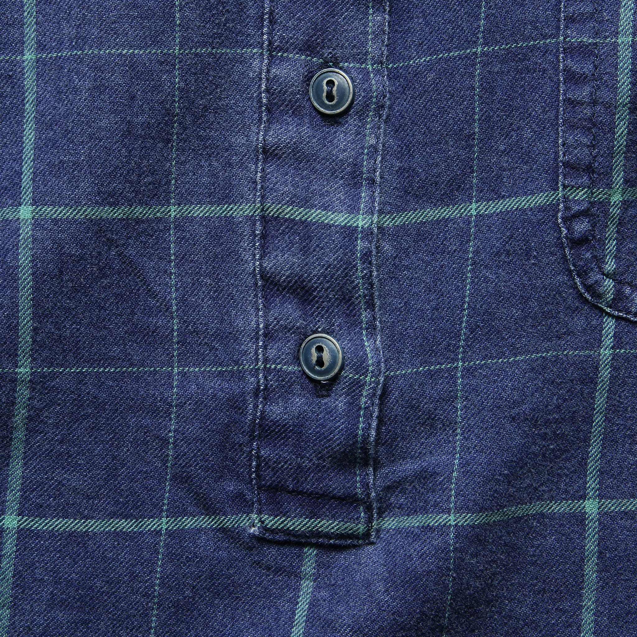 
                          Shirt Dress - Indigo/Blue Windowpane - Faherty - STAG Provisions - W - Onepiece - Dress
                        