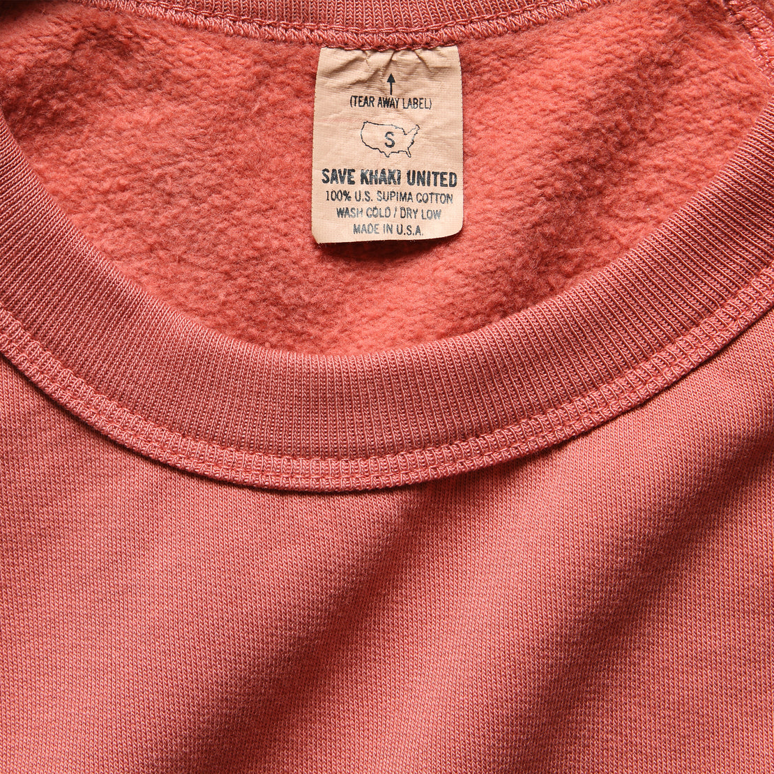 Fleece Crew Sweatshirt - Terra - Save Khaki - STAG Provisions - W - Tops - L/S Fleece