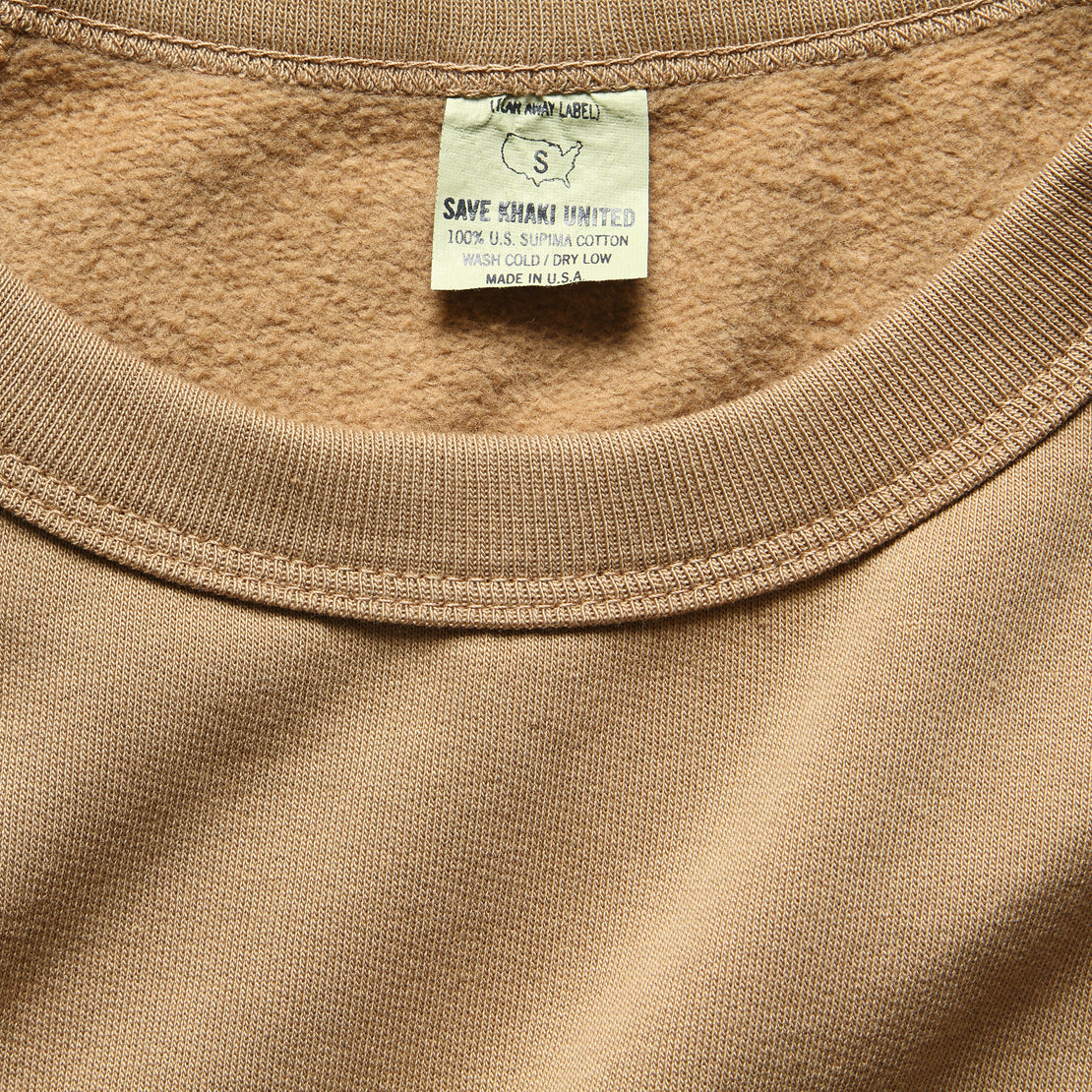 Fleece Crew Sweatshirt - Squash - Save Khaki - STAG Provisions - W - Tops - L/S Fleece