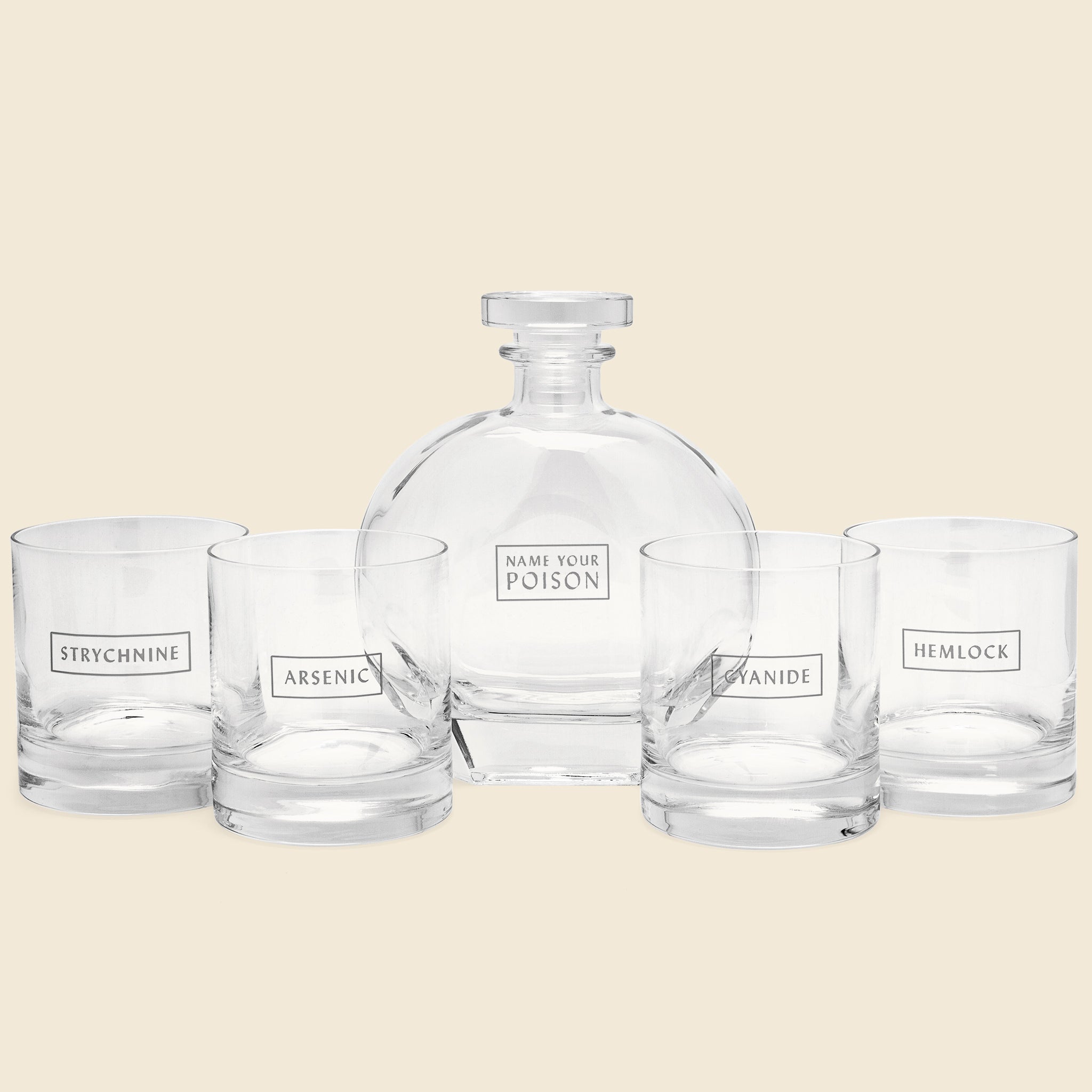 Name Your Poison Bar Set - Barware - STAG Provisions - Home - Bar & Entertaining - Barware