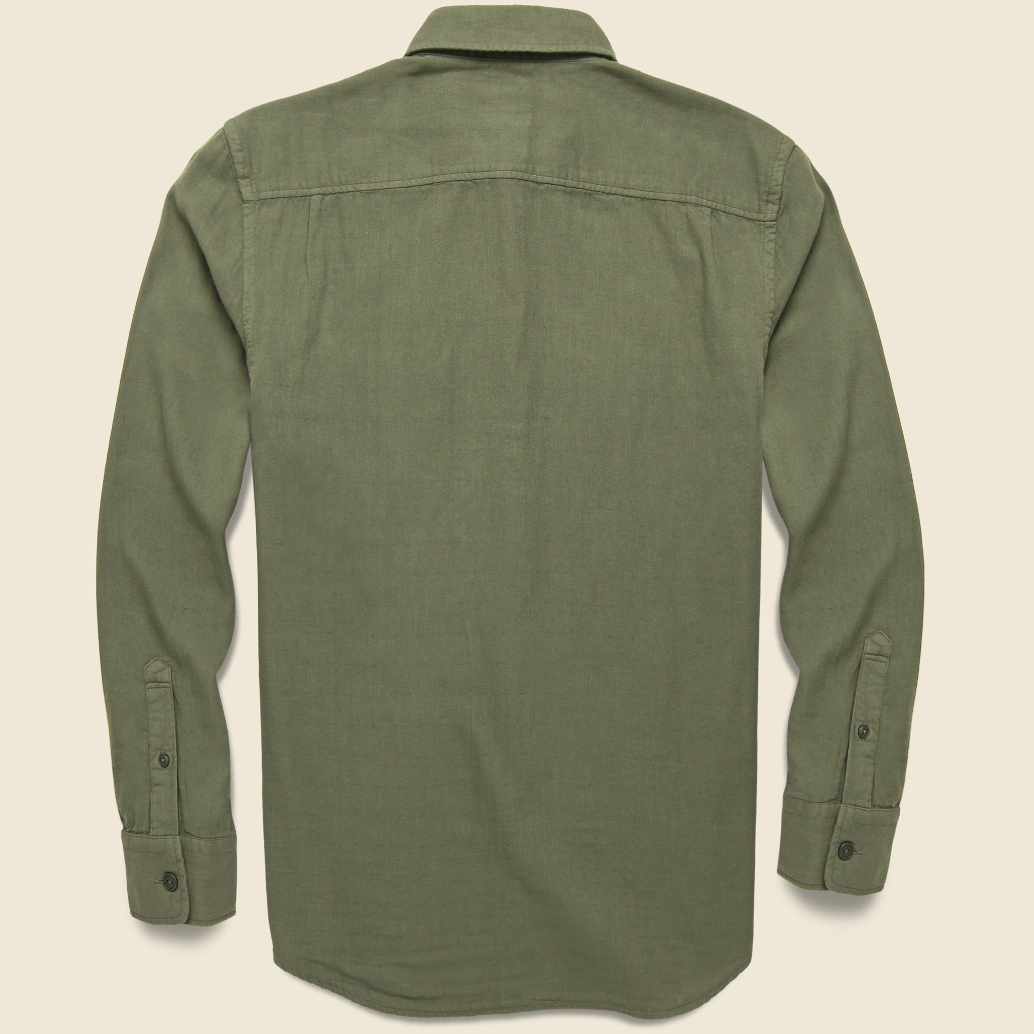 
                          Garment-Dyed Double Cloth Shirt - Olive - STAG - STAG Provisions - Tops - L/S Woven - Solid
                        