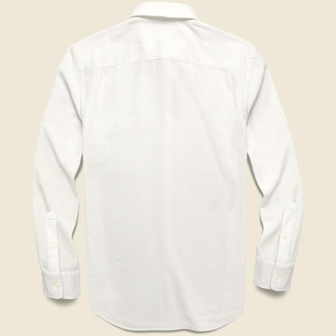 Garment-Dyed Double Cloth Shirt - White - STAG - STAG Provisions - Tops - L/S Woven - Solid