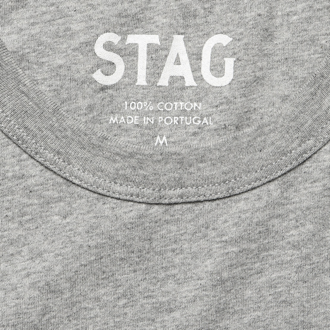 STAG Tee - Grey - STAG - STAG Provisions - Tops - S/S Tee