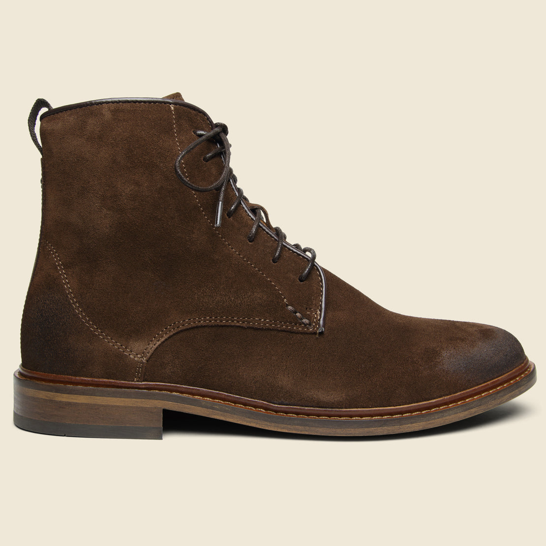 Shoe the Bear Ned Suede Lace-Up Boot - Light Brown