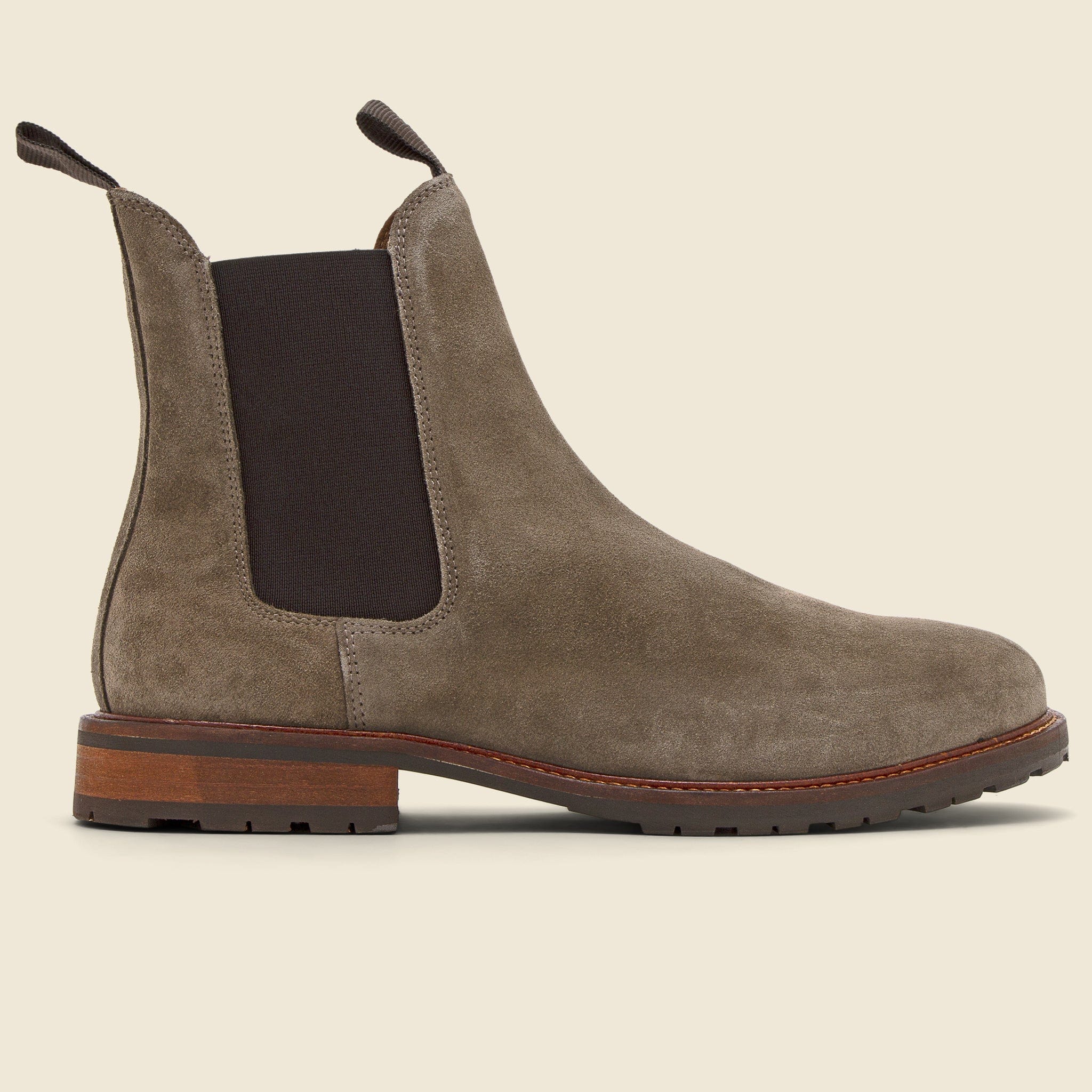 York Suede Chelsea Boot - Khaki