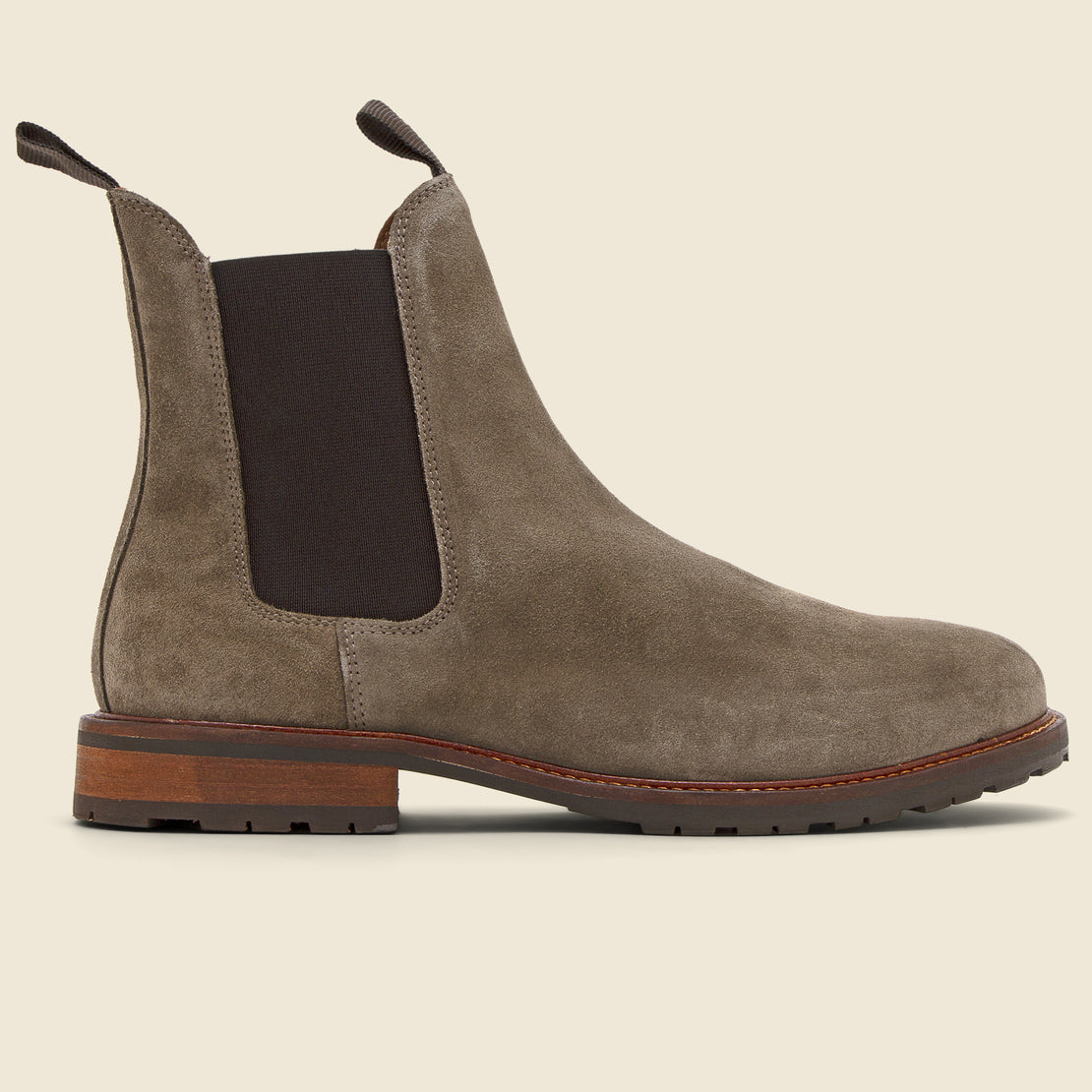 Red Sole Chelsea Boot by Baxter Wood - BLACK/RED