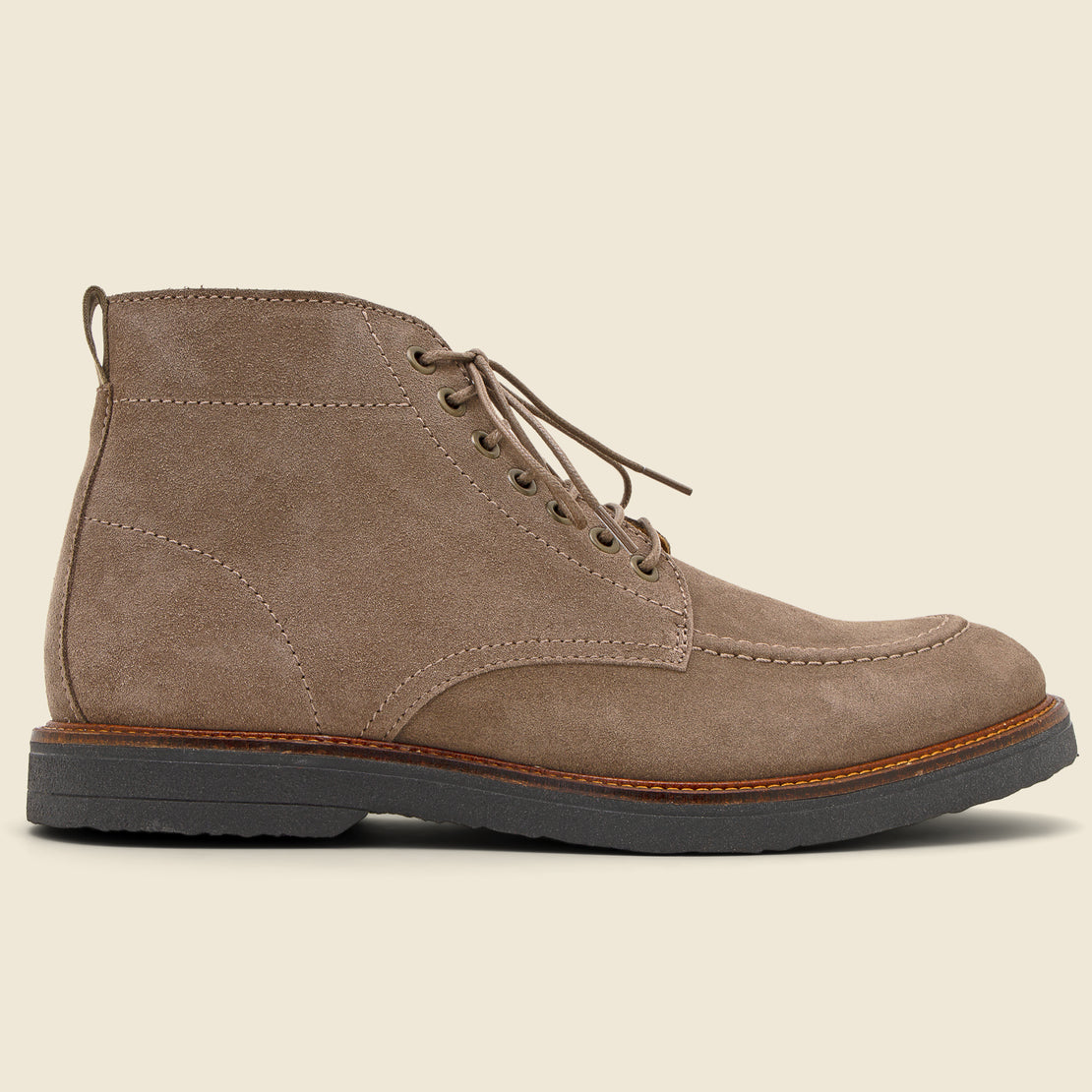 Shoe the Bear Kip Suede Apron Boot - Taupe