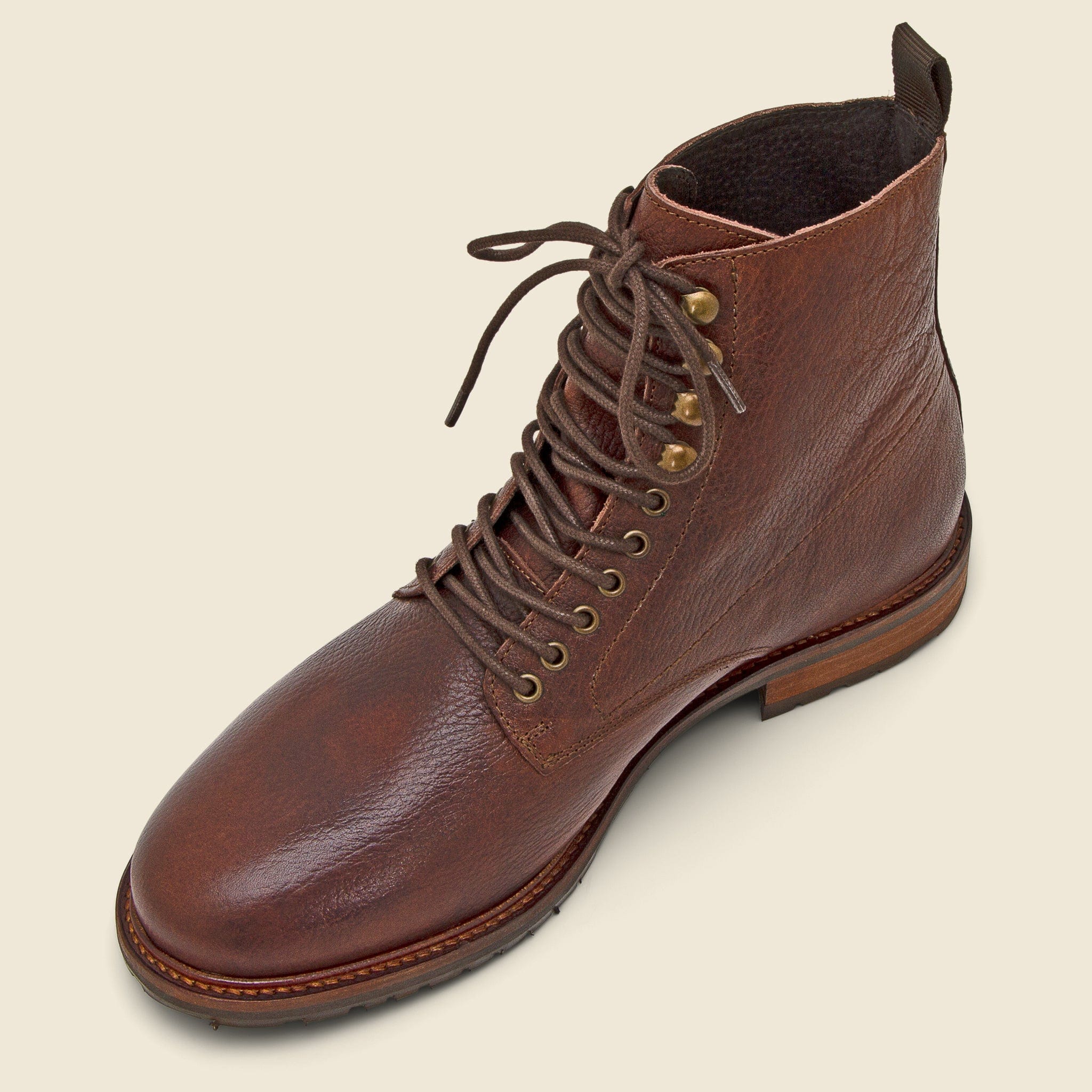 
                          York Leather Lace Boot - Brown - Shoe the Bear - STAG Provisions - Shoes - Boots / Chukkas
                        