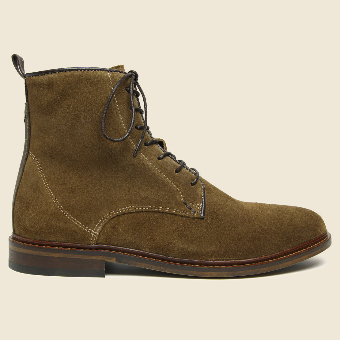 Shoe the Bear Ned Suede Lace-Up Boot - Tobacco