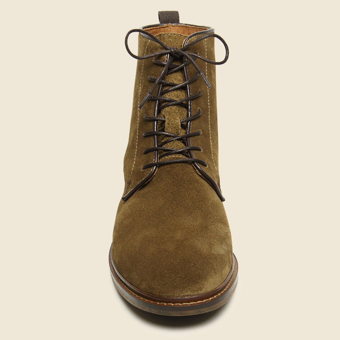 Ned Suede Lace-Up Boot - Tobacco