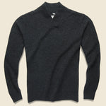 V-Neck Waffle Sweater - Black - Schott - STAG Provisions - Tops - Sweater