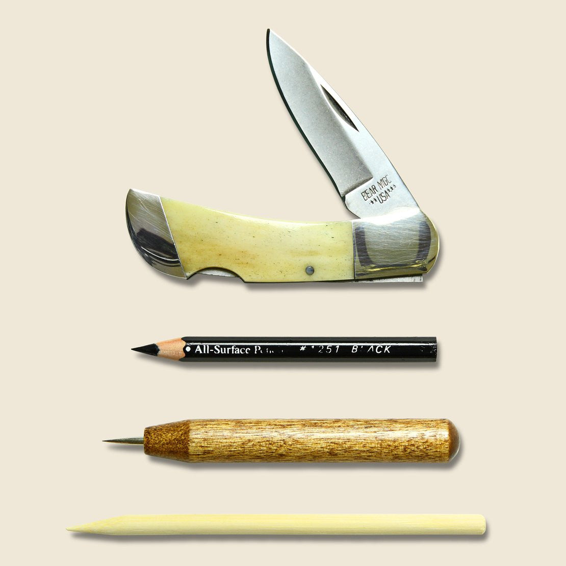 
                          Bear &amp; Son Knife &amp; Scrimshaw Lock-Back Knife Kit - Mollyjogger - STAG Provisions - Home - Kitchen - Housekeeping
                        