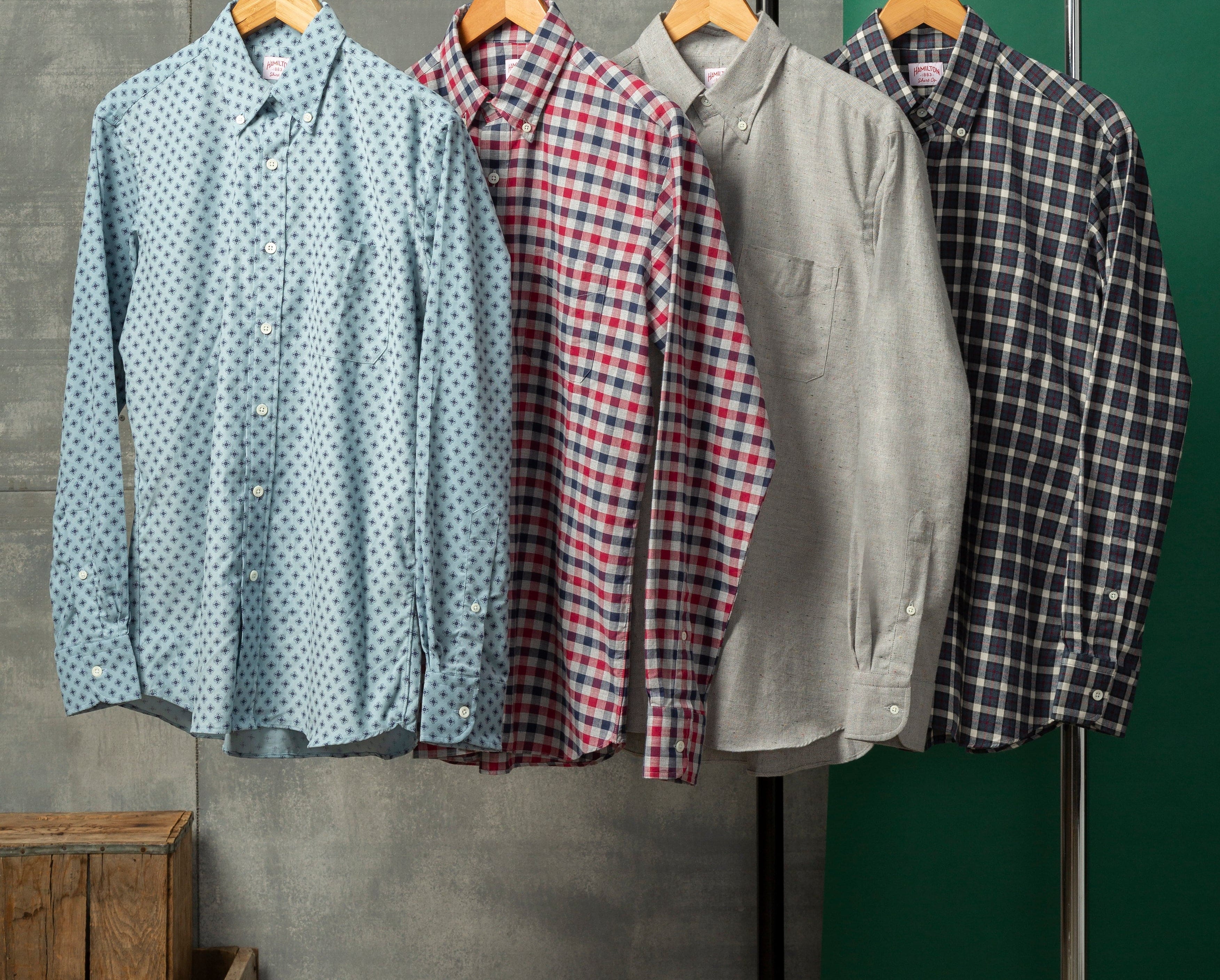 Set of Four Bespoke Hamilton Shirts - STAG's Grandest Gifts - STAG Provisions - Holiday - Deluxe