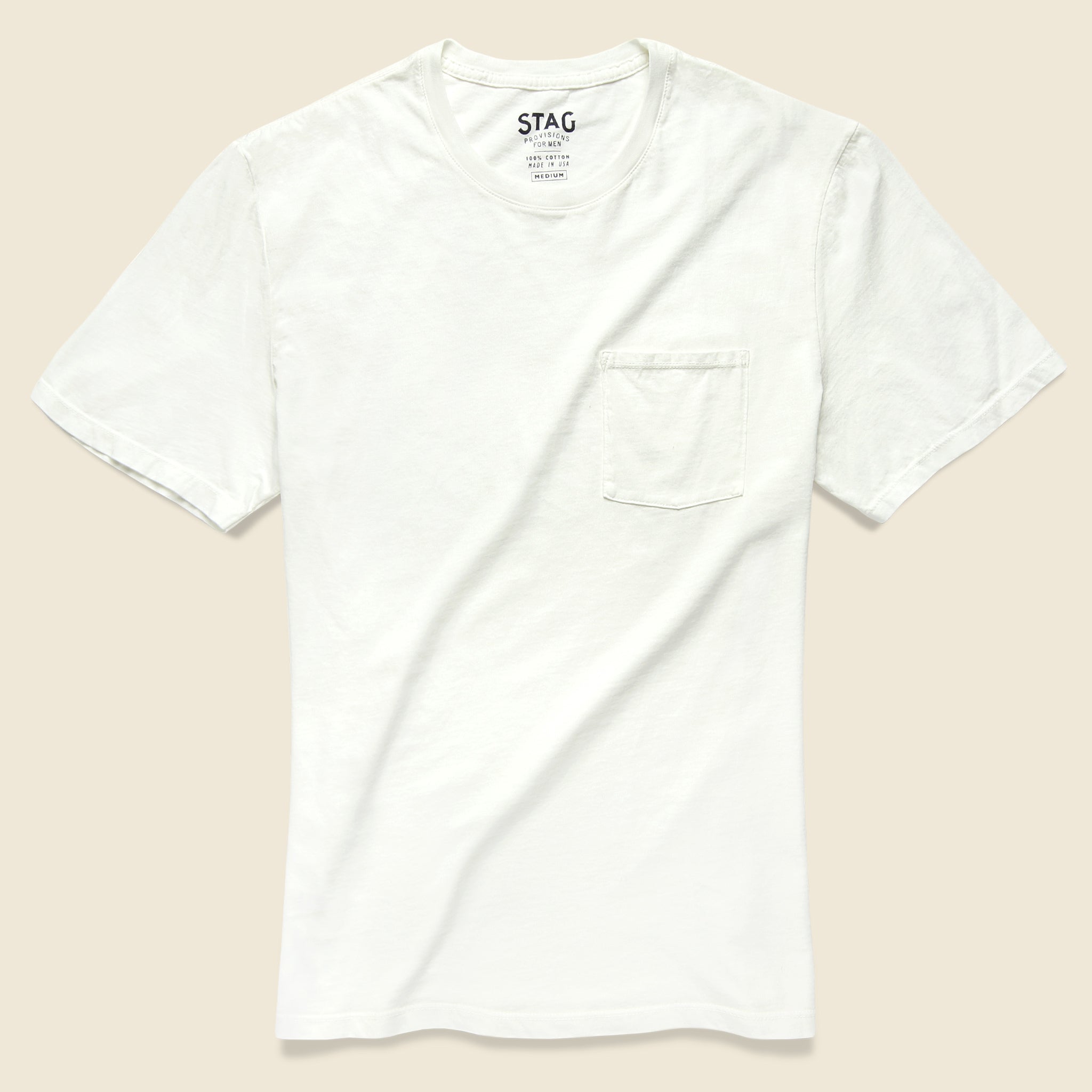 Pocket Tee - White - STAG - STAG Provisions - Tops - S/S Tee