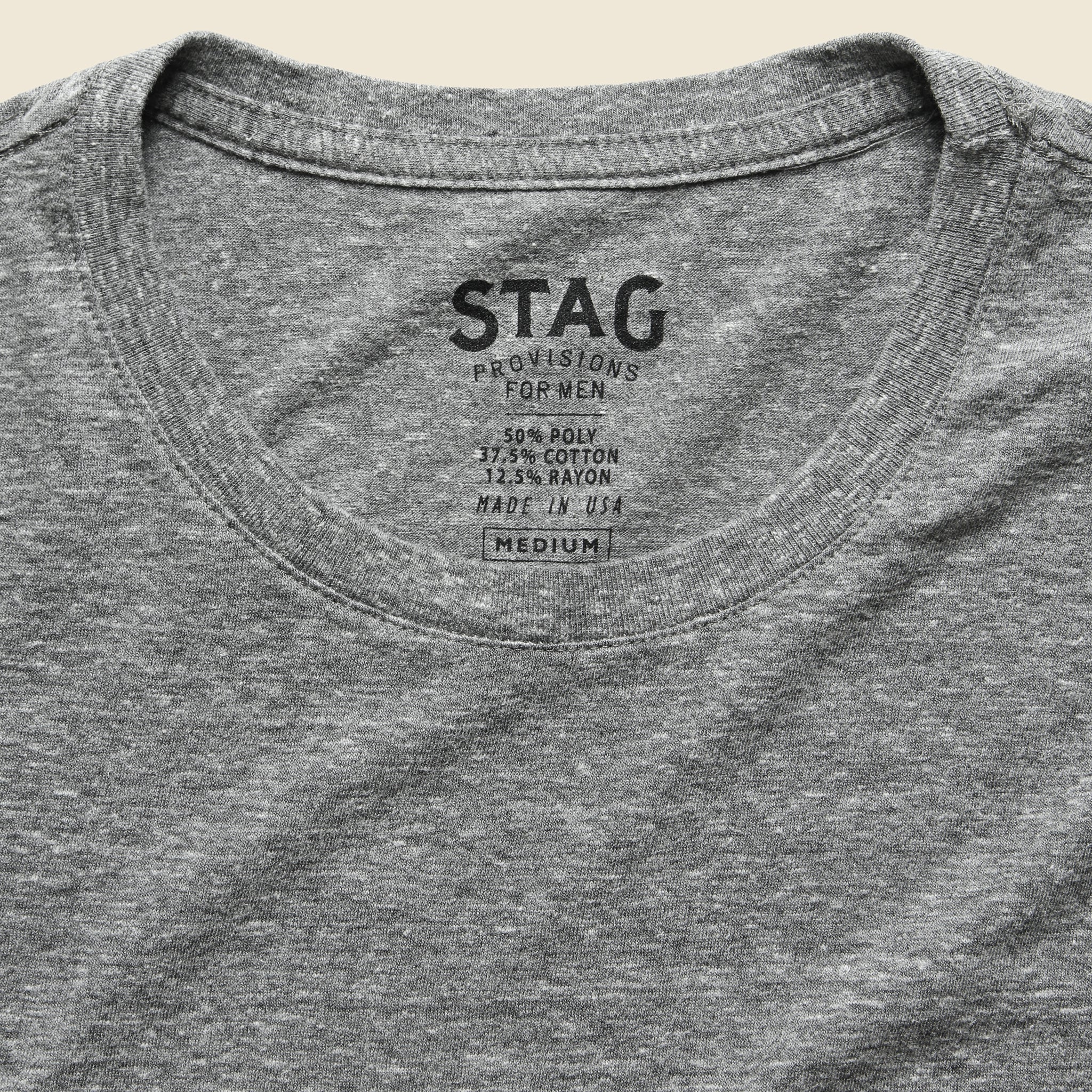 
                          Pocket Tee - Grey - STAG - STAG Provisions - Tops - S/S Tee
                        