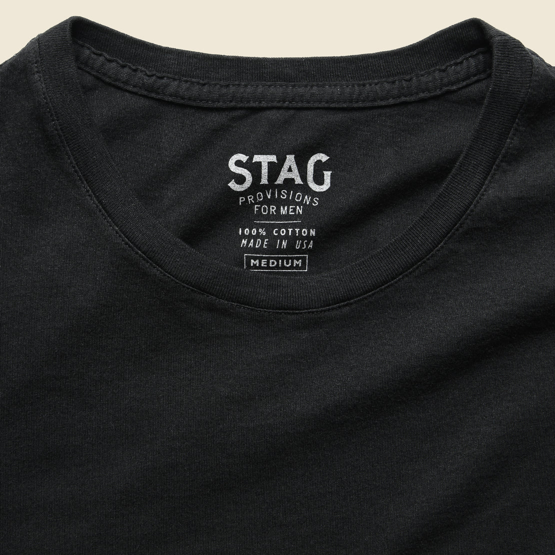 Pocket Tee - Black - STAG - STAG Provisions - Tops - S/S Tee
