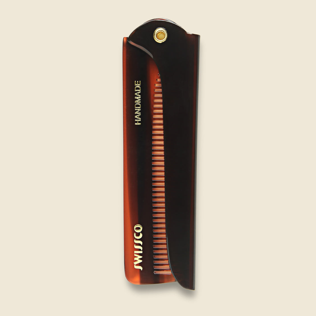 Tortoise Folding Comb - Grooming - STAG Provisions - Home - Chemist - Hair Care