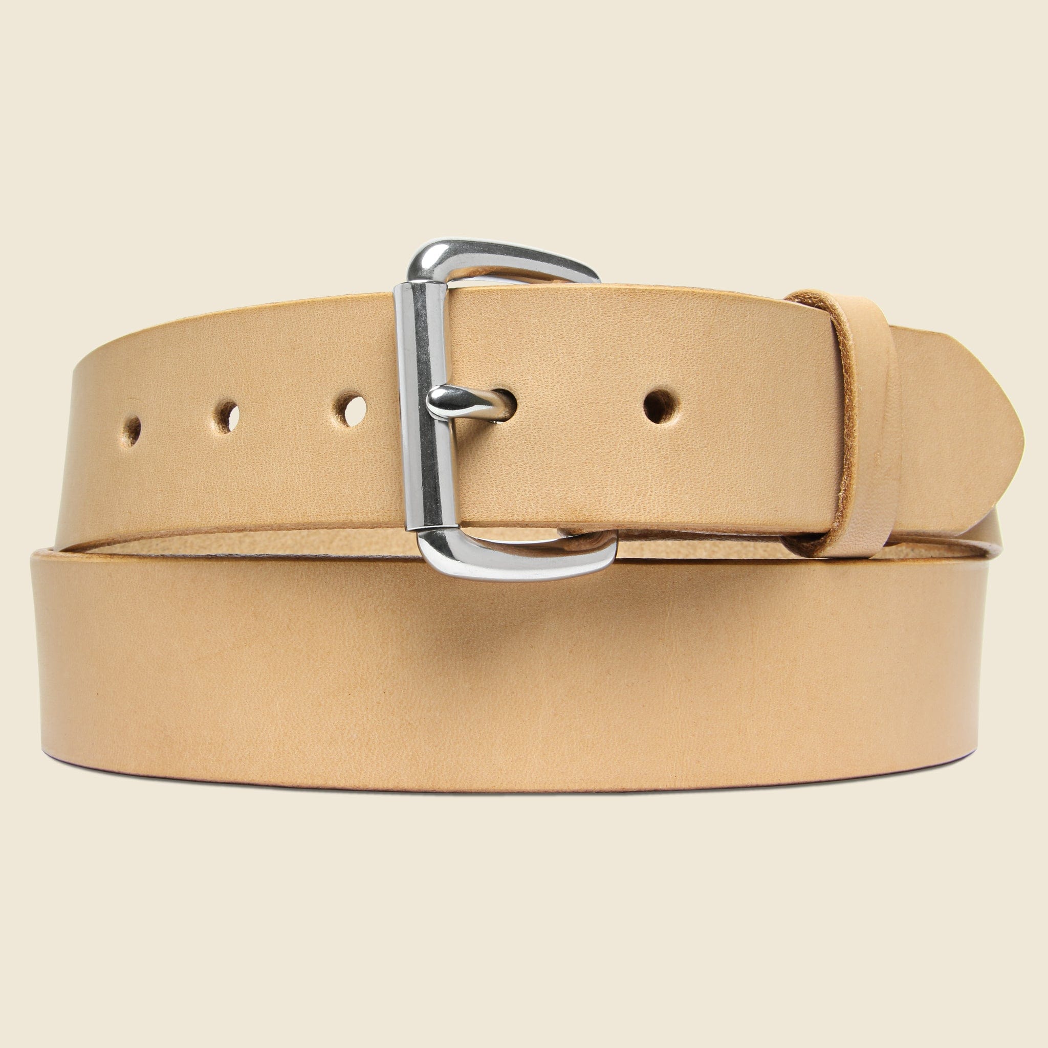 Standard Belt - Natural/Stainless Steel