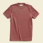 Heavy Bag Waffle Tee - Burgundy - Taylor Stitch - STAG Provisions - Tops - S/S Knit