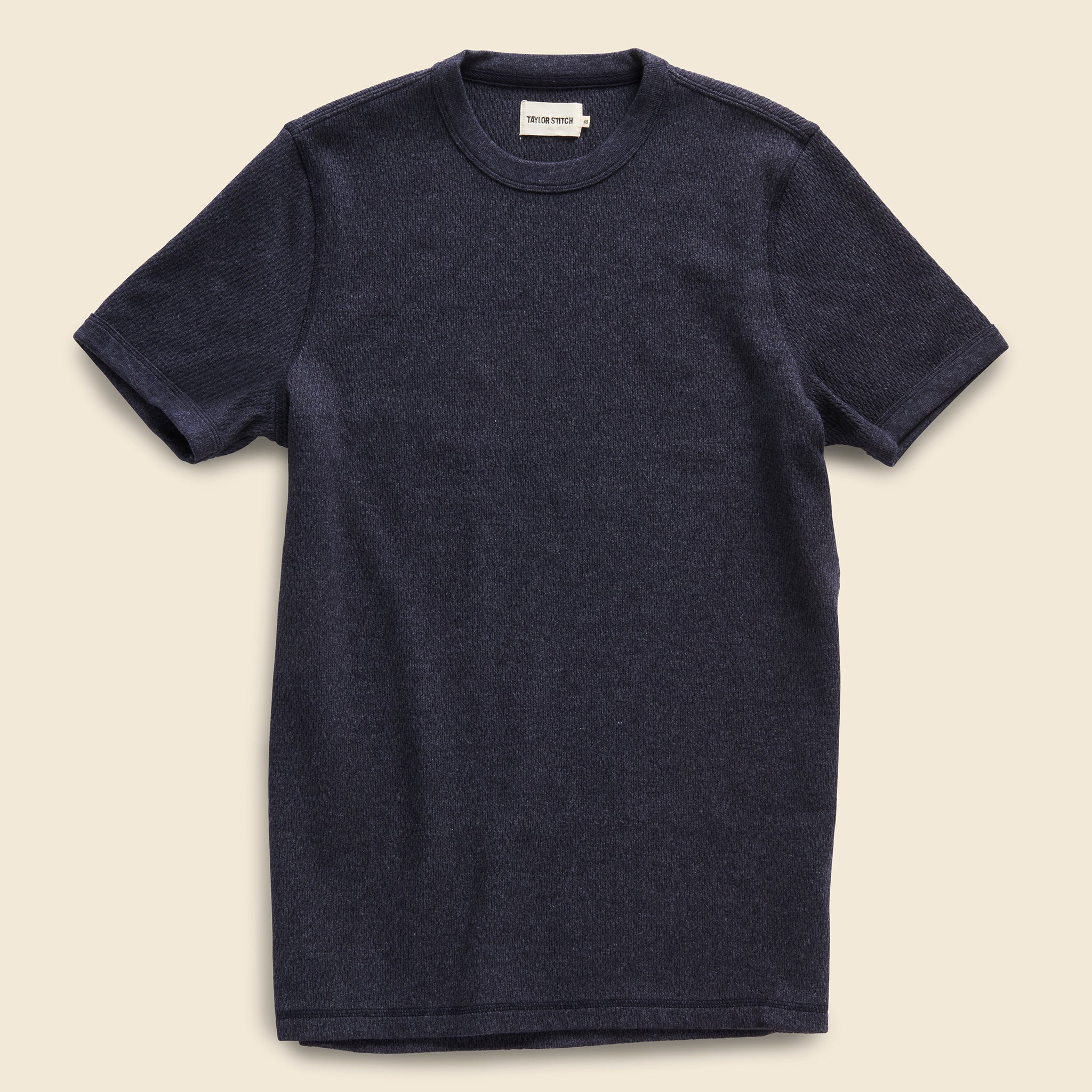Heavy Bag Waffle Tee - Deep Ocean - Taylor Stitch - STAG Provisions - Tops - S/S Knit