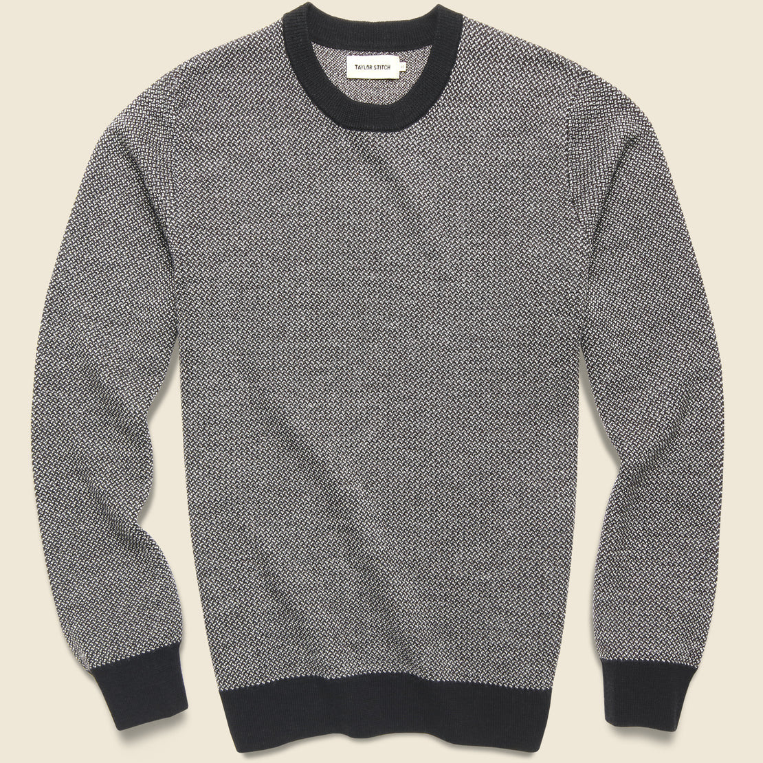 Taylor Stitch Everett Sweater - Black Birdseye