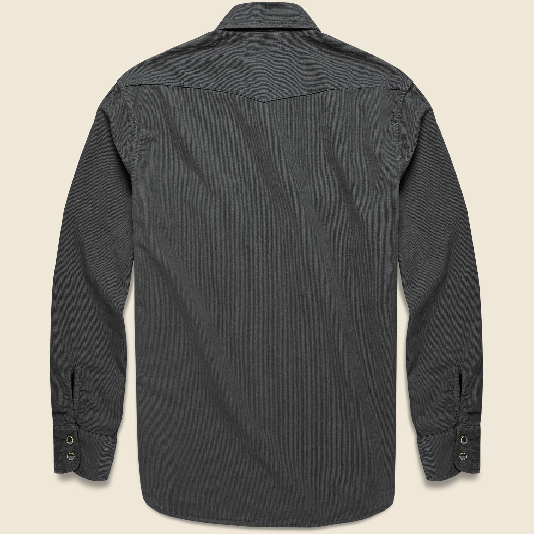 Western Pincord Shirt - Coal - Taylor Stitch - STAG Provisions - Tops - L/S Woven - Corduroy