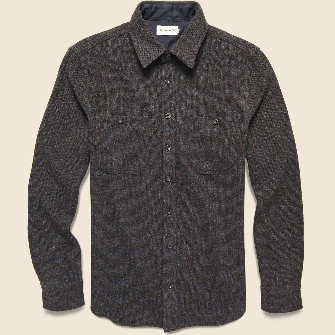 Taylor Stitch Service Shirt - Moss Melange Wool