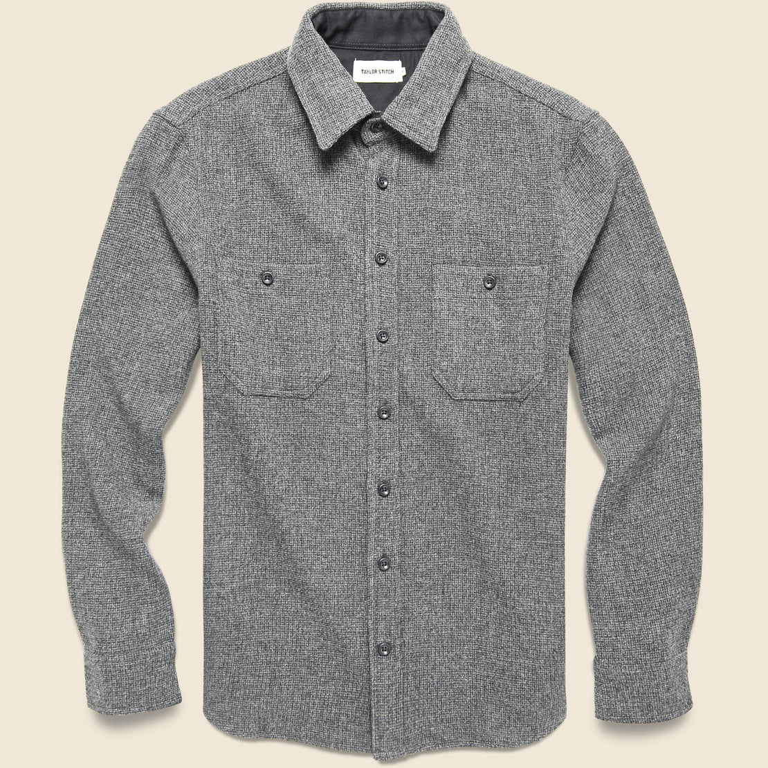 Taylor Stitch Service Shirt - Ash Melange Wool