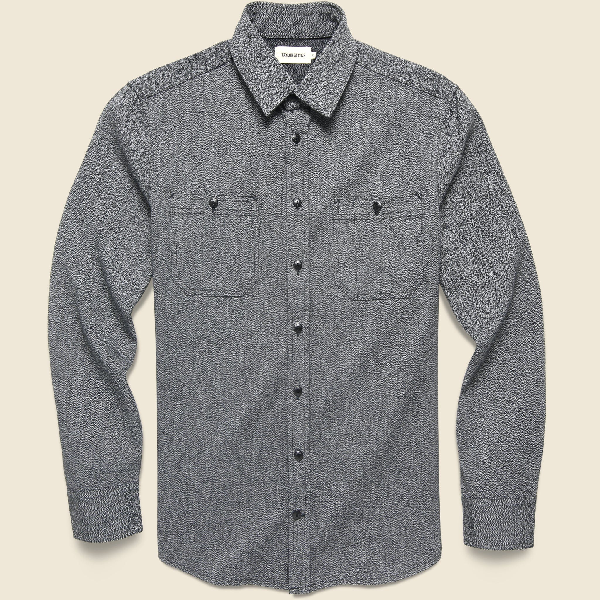Utility Shirt - Salt & Pepper Twill - Taylor Stitch - STAG Provisions - Tops - L/S Woven - Solid
