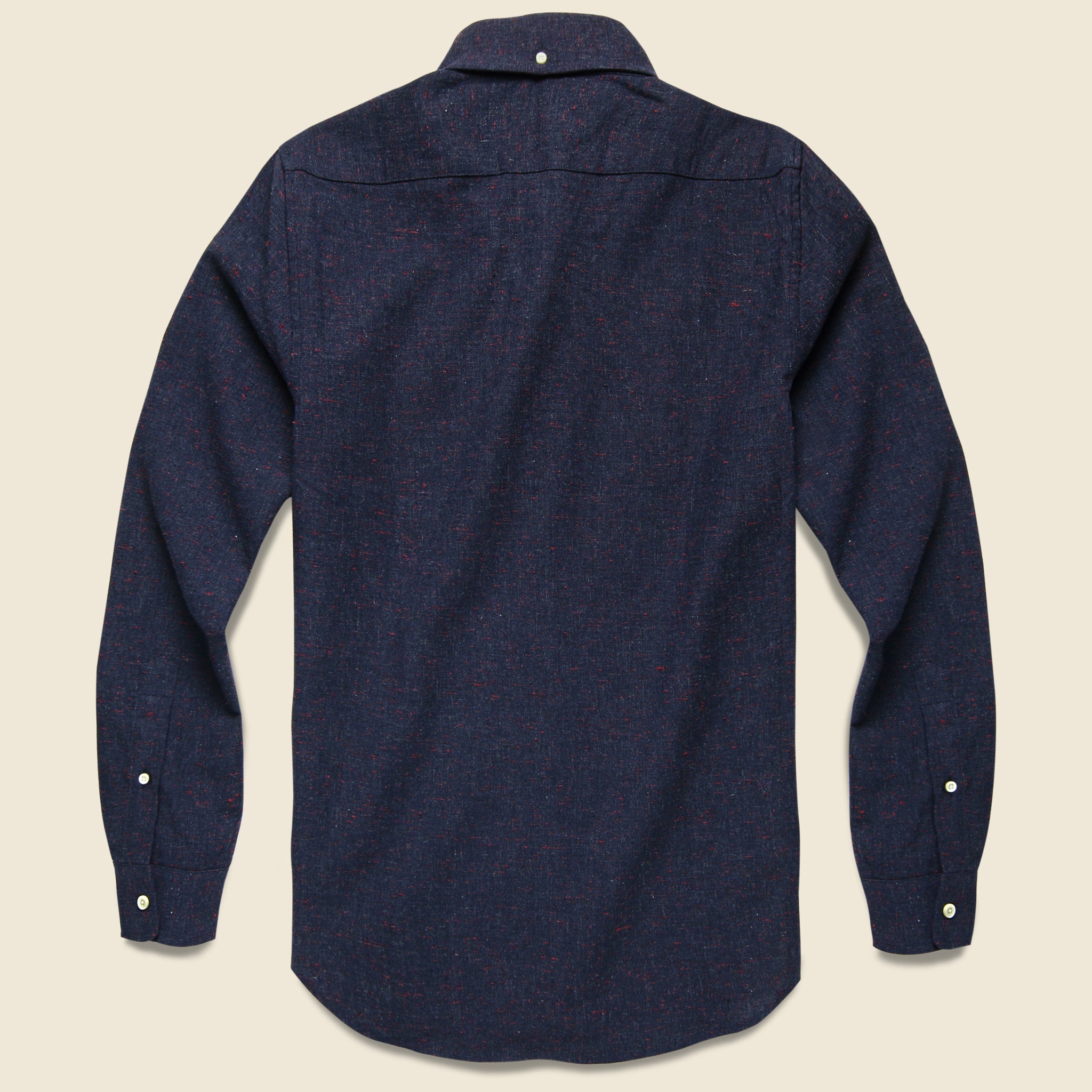 
                          Jack Shirt - Navy Donegal - Taylor Stitch - STAG Provisions - Tops - L/S Woven - Fleck
                        